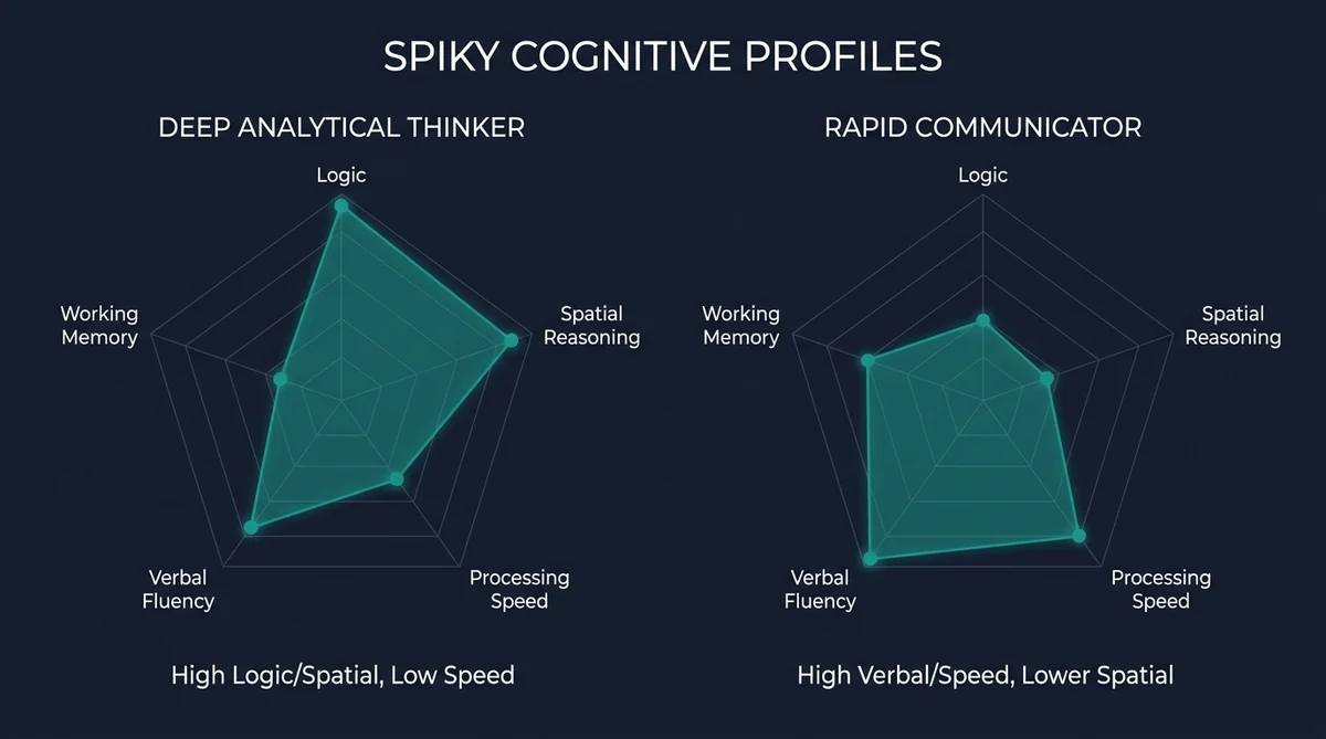 Comparación de perfiles cognitivos asimétricos entre pensadores analíticos y ejecutores rápidos